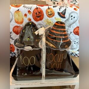Halloween Witch and Ghost Canister Set